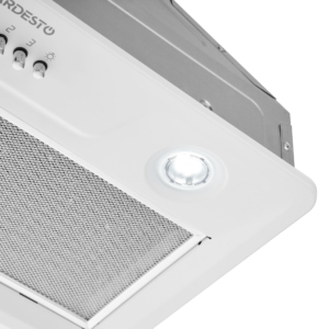 Hood Ardesto integrated, 52cm, 450m3h, metal, 2х1W LED, button, white