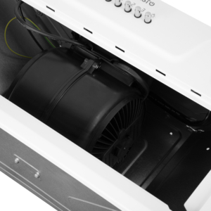 Hood Ardesto integrated, 52cm, 450m3h, metal, 2х1W LED, button, white