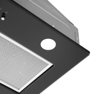 Hood Ardesto integrated, 52cm, 700m3h, glass, 2х1W LED, button, black
