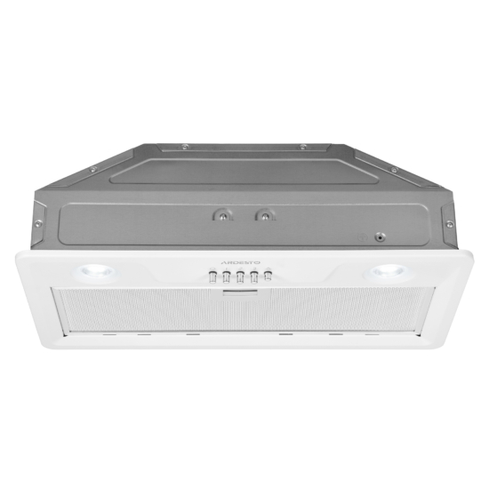 Hood Ardesto integrated, 52cm, 700m3h, metal, 2х1W LED, button,white