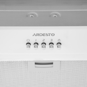 Hood Ardesto integrated, 52cm, 700m3h, metal, 2х1W LED, button,white