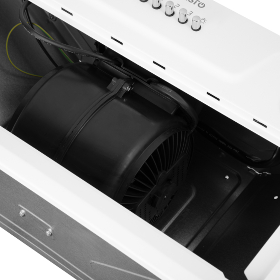 Hood Ardesto integrated, 52cm, 700m3h, metal, 2х1W LED, button,white