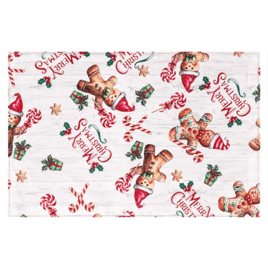 Салфетка серв. Ardesto Christmas Gingerbread 30х45см, 100% полиэстер, красный