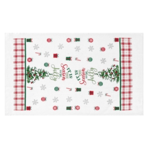 Набір рушничків для кухні Ardesto Christmas Tree 38х63см, 2шт, 100% бавовна, зелений