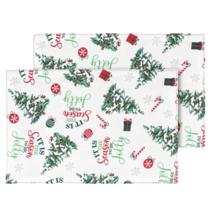 Набор салфеток серв. Ardesto Christmas Tree 30х45см, 2шт, 100% полиэстер, зеленый