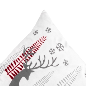 Ardesto Pillow decor. Christmas Deer 45х45cm, 100% polyester, white