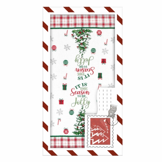 Подарочный набор полотенечек в коробке Ardesto Christmas Tree 38х63см, 2шт, 100% хлопок, зеленый