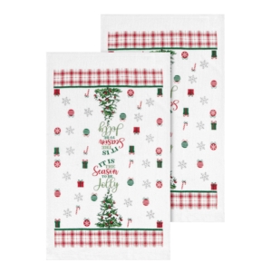 Подарочный набор полотенечек в коробке Ardesto Christmas Tree 38х63см, 2шт, 100% хлопок, зеленый