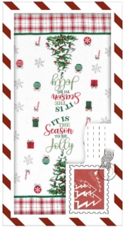 Подарунковий набір рушничків в коробці Ardesto Christmas Tree 38х63см, 2шт, 100% бавовна, зелений