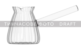 Ardesto Coffee pot Iceberg 350ml, borosilicate glass, transparent