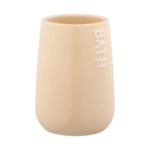 Ardesto Toothbrush tumbler Prestigio 8.5x12cm, dolomite, beige