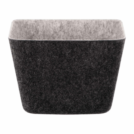 Набір контейнерів ARDESTO Prestigio 4 предмети, 38.5×13.5x9cm/12x12x8.5см, фетр, сірий