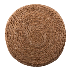 Basket ARDESTO Minimalism 35x35x27cm, paper twine, cottail grass, grey