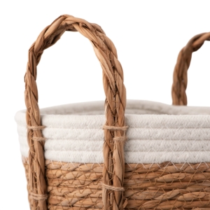 Basket ARDESTO Prestigio 26x26x24cm, seagrass, cotton twine