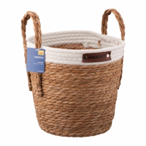 Basket ARDESTO Prestigio 26x26x24cm, seagrass, cotton twine