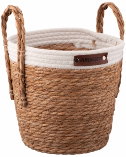 Кошик ARDESTO Prestigio 26х26х24см, рогожка з морських водоростей, бавовняний шпагат