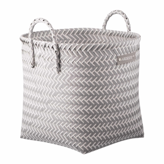 Basket ARDESTO Vigor 35x35x32cm, polypropylene, metal, grey