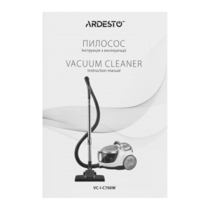 Ardesto VC сontainer , 700W, dust cont -2.5L, НЕРА, white-silver