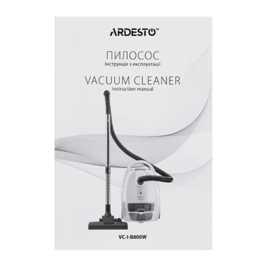 Ardesro bag VC, 800W, bag-3.5l, HEPA, s-bag, white