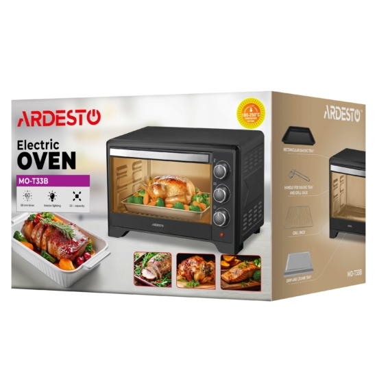 Печь электрическая ARDESTO, 33л, 1615Вт, механич., черный