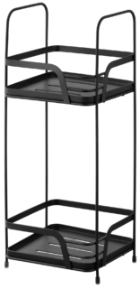 Полиця ARDESTO Vigor 2-ярусна 16х15.5х40см, метал, поліпропілен, чорний