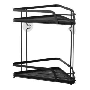 Corner Shelf ARDESTO Vigor 2-tier 22cm, metal, polypropylene, black