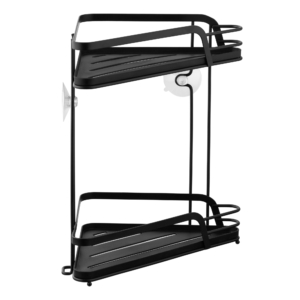 Corner Shelf ARDESTO Vigor 2-tier 22cm, metal, polypropylene, black