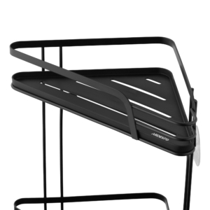 Corner Shelf ARDESTO Vigor 2-tier 22cm, metal, polypropylene, black