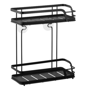 Shelf ARDESTO Vigor 2-tier 26.5x14x31cm, metal, polypropylene, black