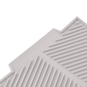 Dish dryer with stand ARDESTO Minimalism 39x25x8cm, silicone, metal, grey