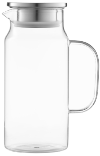Ardesto Pitcher with lid 1200ml, borosilicate glass, stainless steel, transparent