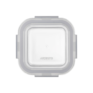 Контейнер для хранения пищевых продуктов Ardesto Gemini 0.31л, боросиликатное стекло, пластик, квадратный, прозрачный
