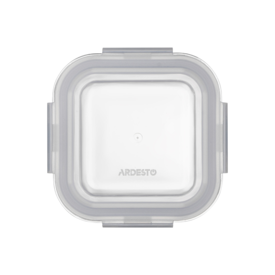 Контейнер для хранения пищевых продуктов Ardesto Gemini 0.31л, боросиликатное стекло, пластик, квадратный, прозрачный