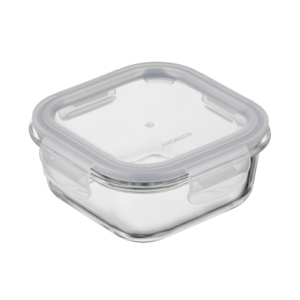 Ardesto Food storage container Gemini 0.5l, borosilicate glass, plastic, square, transparent