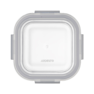 Ardesto Food storage container Gemini 0.5l, borosilicate glass, plastic, square, transparent