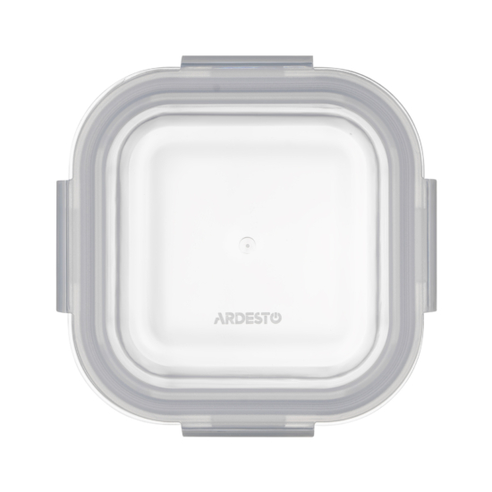 Ardesto Food storage container Gemini 0.5l, borosilicate glass, plastic, square, transparent