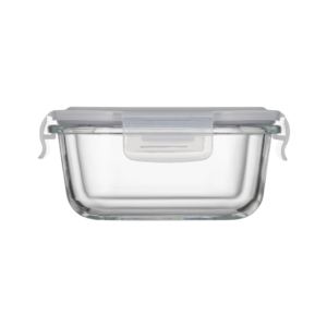 Ardesto Food storage container Gemini 0.5l, borosilicate glass, plastic, square, transparent