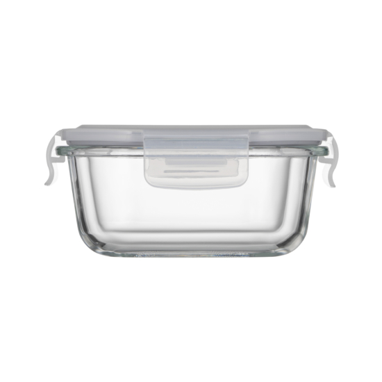 Ardesto Food storage container Gemini 0.5l, borosilicate glass, plastic, square, transparent