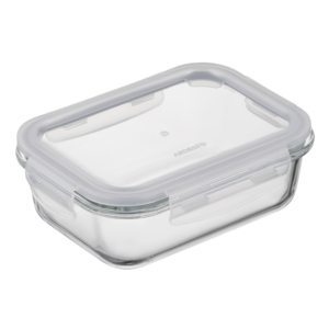 Ardesto Food storage container Gemini 0.66l, borosilicate glass, plastic, rectangular, transparent