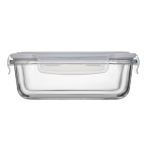Ardesto Food storage container Gemini 0.66l, borosilicate glass, plastic, rectangular, transparent