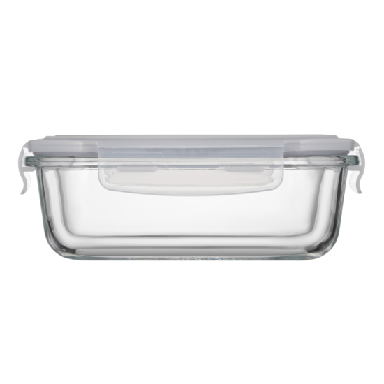 Ardesto Food storage container Gemini 0.66l, borosilicate glass, plastic, rectangular, transparent
