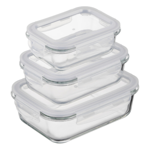Ardesto Food storage container Gemini 0.66l, borosilicate glass, plastic, rectangular, transparent