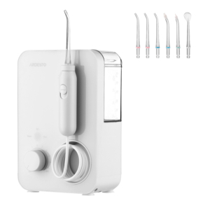 Іригатор Ardesto стаціонарний, чаша 600 мл, від мережі , 7 насадок, білий