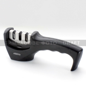 Точилка для ножей Ardesto Gemini, 20.5×5.5×7.5см, вольфрамовый сплав, пластик, черный