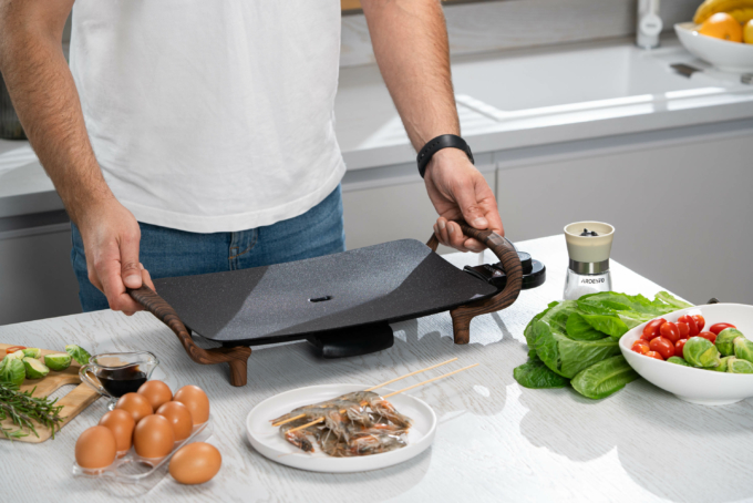 Ardesto grill BBQ, 1500W, temp. regimes, metal, black