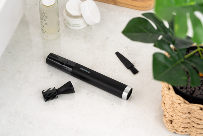 Тример Ardesto TR-PWP, для носа і вух, сталь,USB-C > USB-A, чорний