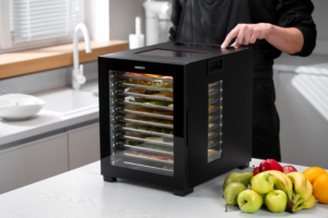 Dryer for products Ardesto FDB-1242, 850W, pallets -12x3cm, max-70°С, timer, electronic control, stainless steel, black