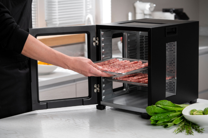 Dryer for products Ardesto FDB-1242, 850W, pallets -12x3cm, max-70°С, timer, electronic control, stainless steel, black