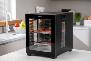 Dryer for products Ardesto FDB-1242, 850W, pallets -12x3cm, max-70°С, timer, electronic control, stainless steel, black