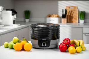 Dryer for products Ardesto FDB-532TTC, 250W, pallets -5x3cm, diameter-32cm, max-70°С, timer, electronic control, plastic, white